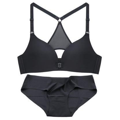 Front Closure Stylish Y-line Straps Bra | Adjustable & Wire-Free - My Comfort Attire