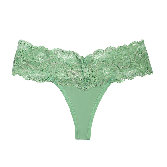Feel Luxurious in Lace: See-Through Thong Panties | My Comfort Attire