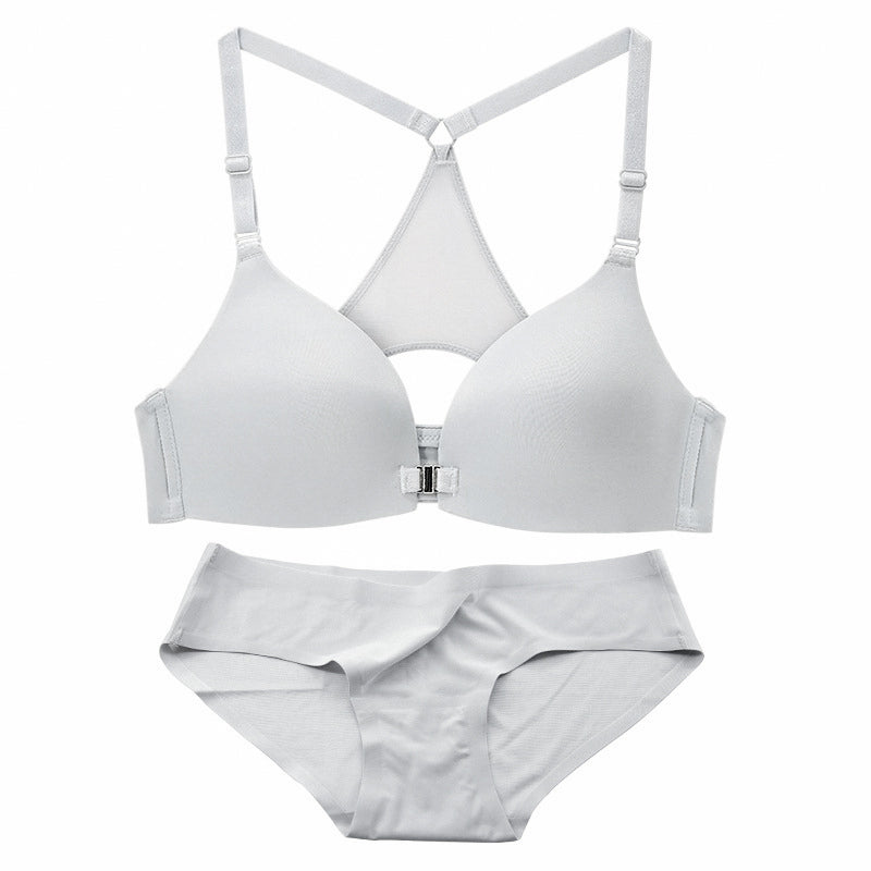 Front Closure Stylish Y-line Straps Bra | Adjustable & Wire-Free - My Comfort Attire