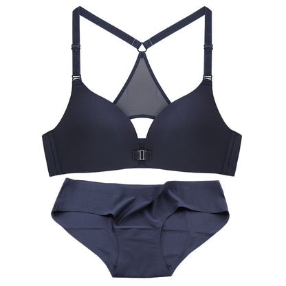 Front Closure Stylish Y-line Straps Bra | Adjustable & Wire-Free - My Comfort Attire