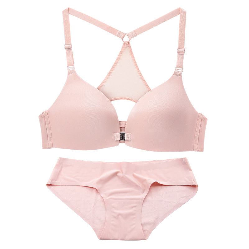 Front Closure Stylish Y-line Straps Bra | Adjustable & Wire-Free - My Comfort Attire