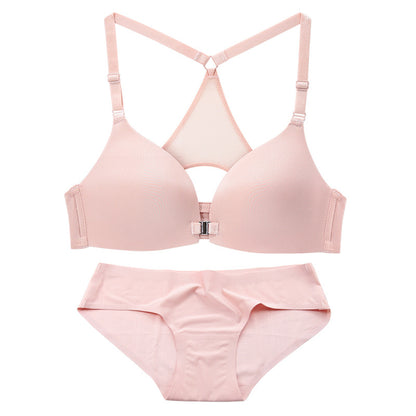 Front Closure Stylish Y-line Straps Bra | Adjustable & Wire-Free - My Comfort Attire