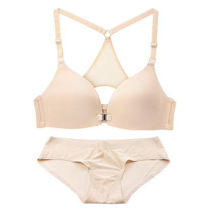 Front Closure Stylish Y-line Straps Bra | Adjustable & Wire-Free - My Comfort Attire