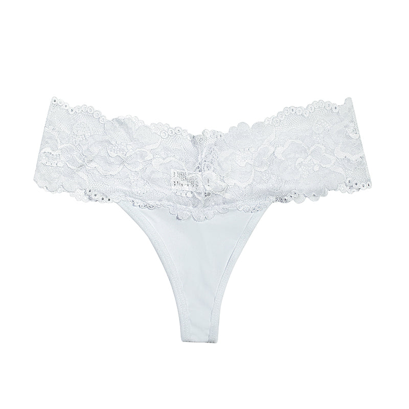 Feel Luxurious in Lace: See-Through Thong Panties | My Comfort Attire