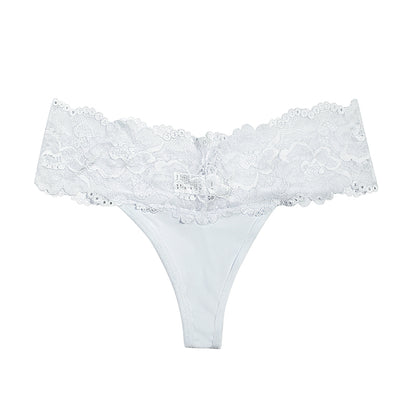Feel Luxurious in Lace: See-Through Thong Panties | My Comfort Attire