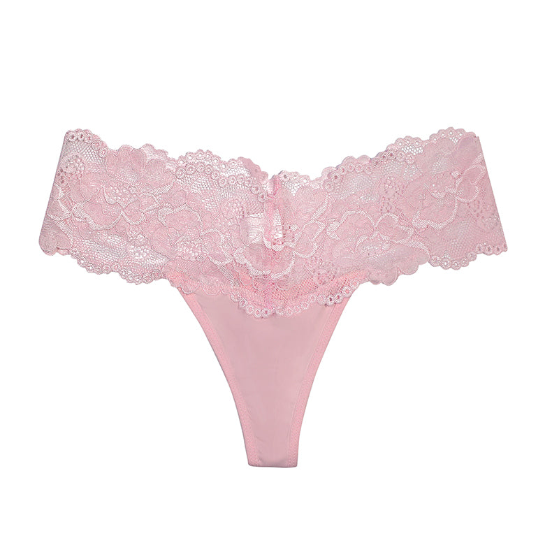Feel Luxurious in Lace: See-Through Thong Panties | My Comfort Attire
