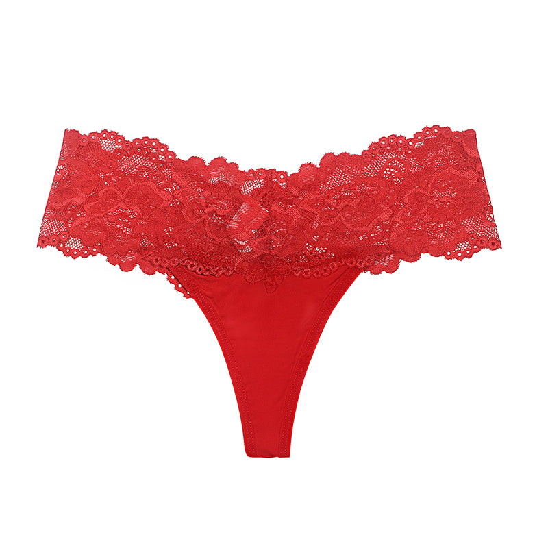 Feel Luxurious in Lace: See-Through Thong Panties | My Comfort Attire