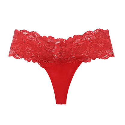 Feel Luxurious in Lace: See-Through Thong Panties | My Comfort Attire