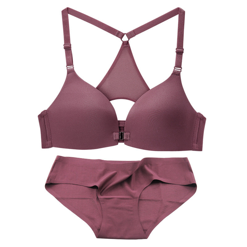 Front Closure Stylish Y-line Straps Bra | Adjustable & Wire-Free - My Comfort Attire