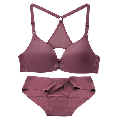 Front Closure Stylish Y-line Straps Bra | Adjustable & Wire-Free - My Comfort Attire